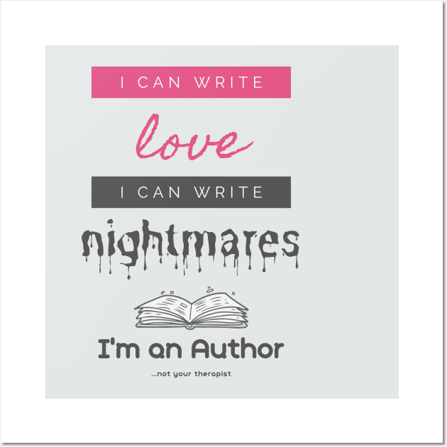 I'm An Author Wall Art by JD McCroskey Bookish Merch